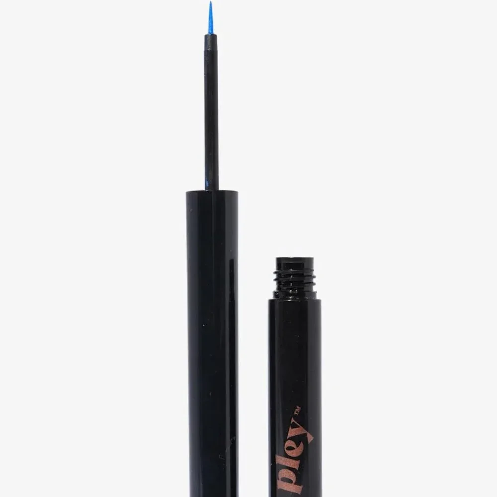 Pley Beauty Blue Hue Liquid Asset Foolproof Liquid Eyeliner Precise Felt Tip New